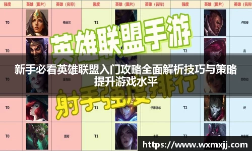 新手必看英雄联盟入门攻略全面解析技巧与策略提升游戏水平